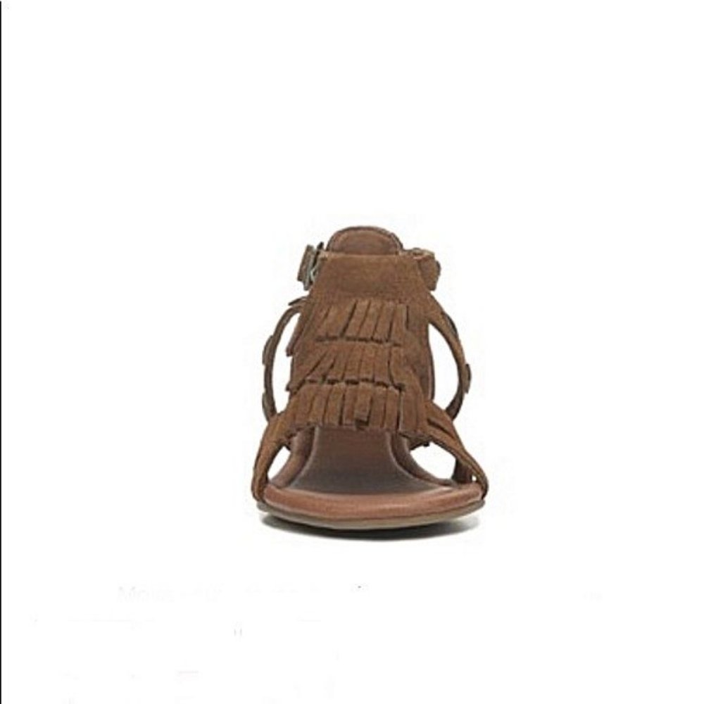 MinneTonka Melina Fringe Wedge Size 7 - Picture 3 of 15